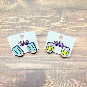 Pencil Stud Earrings